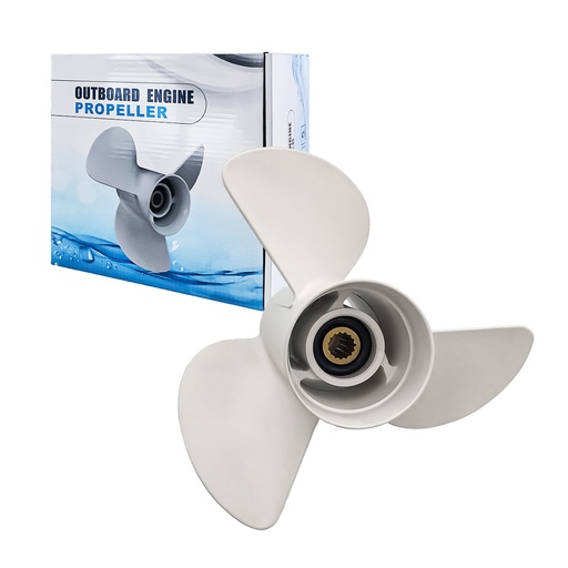 [559-OB011] 13.5 x 15 Aluminum Outboard Propeller Fit Yamaha Outboard 50-130HP 3 Blade Replace 6E5-45947-00-00