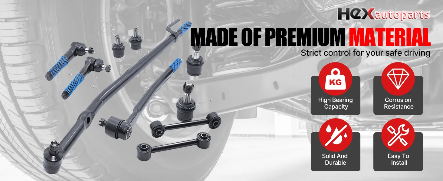 Hexautoparts suspension kit is made of Premium Materials