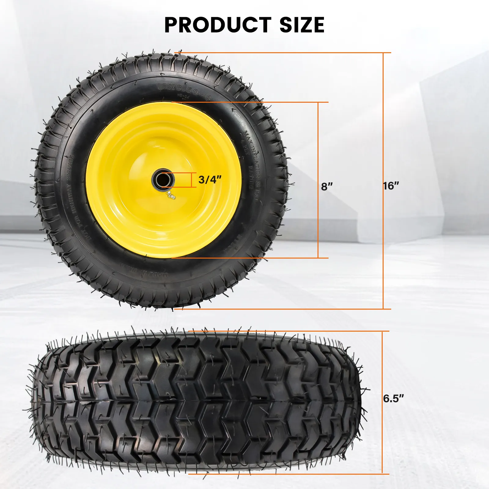 16 6.5 8 Tire Specification 16 6.5 8 Tire Specification
