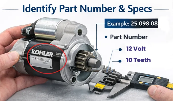 Identify Your Engine Model & Starter Part Number