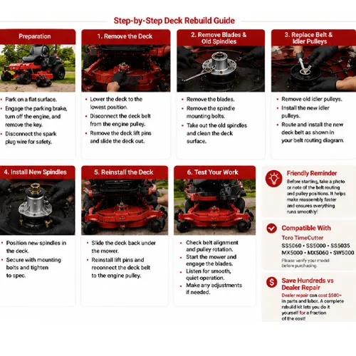 How to Rebuild a Toro TimeCutter Mower Deck How to Rebuild a Toro TimeCutter Mower Deck