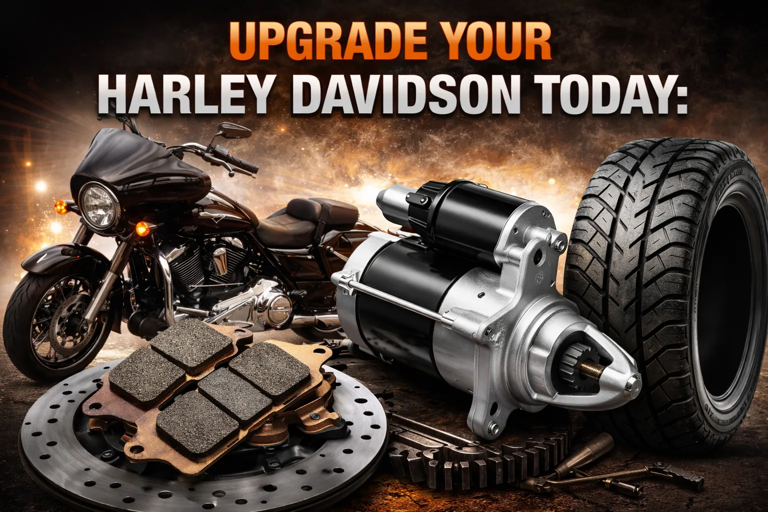 Upgrade Your Harley Davidson Today: Better Braking, Faster Starts & Safer Tires