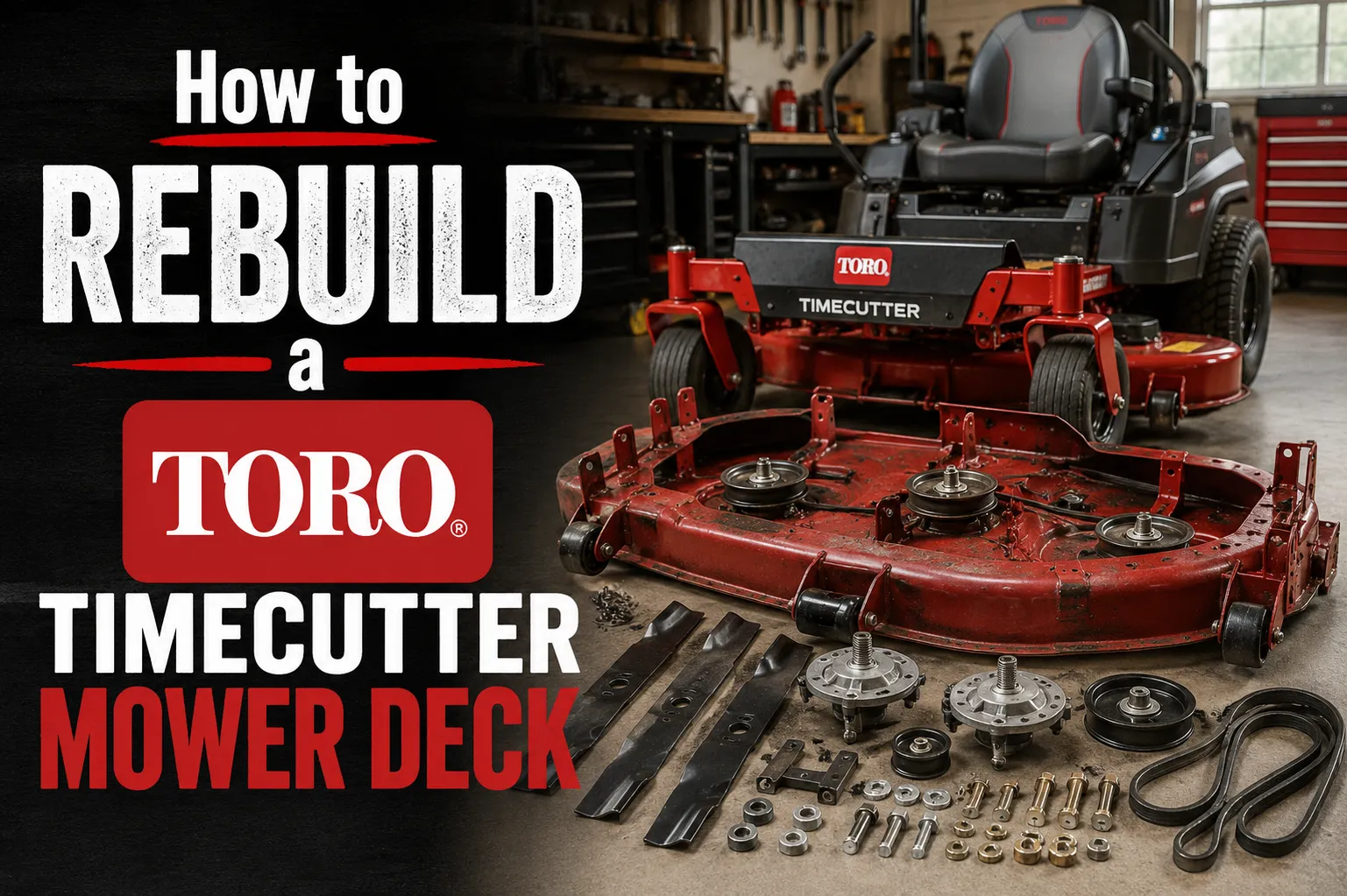 How to Rebuild a Toro TimeCutter Mower Deck