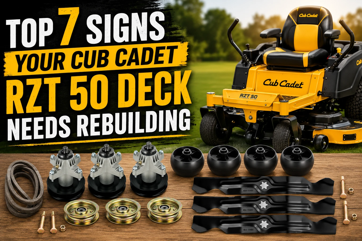 Top 7 Signs Your Cub Cadet RZT 50 Deck Needs a Rebuild