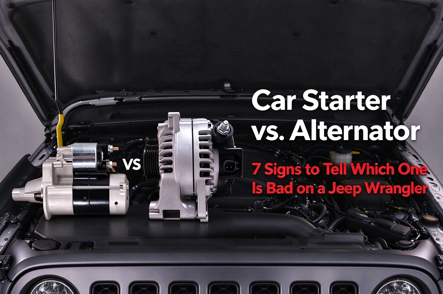 Car Starter vs. Alternator: 7 Signs to Tell Which One Is Bad on a Jeep Wrangler