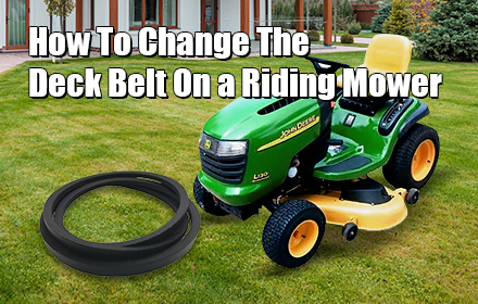 How To Change The Deck Belt on a Riding Mower