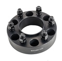 6x135 Wheel Spacers 1.5 inch Hubcentric 87mm Hub Bore M14x2.0 Studs For Ford Ford F150 Black 4pcs