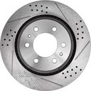 2012-2018 Ford F150 Front Rear Drilled And Slotted Brake Rotors Included Ceramic Pads