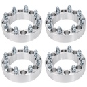 8x6.5 Wheel Spacers 2 inch 126.15mm Hub Bore 9/16 Studs For Ford F250 F350 Chevy Dodge Ram 2500 4pcs