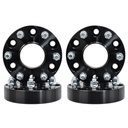 6x5.5 Wheel Spacers 6x139.7 1.5 inch Hubcentric 78.1mm Hub Bore M14x1.5 Studs For Chevy Silverado GMC Sierra Black 4pcs
