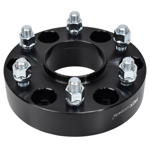 6x5.5 Wheel Spacers 6x139.7 1.5 inch Hubcentric 78.1mm Hub Bore M14x1.5 Studs For Chevy Silverado GMC Sierra Black 4pcs