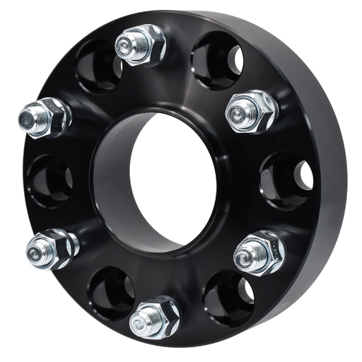 6x5.5 Wheel Spacers 6x139.7 1.5 inch Hubcentric 78.1mm Hub Bore M14x1.5 Studs For Chevy Silverado GMC Sierra Black 4pcs