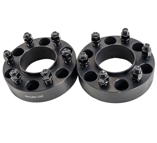 6x135 Wheel Spacers 1.5 inch Hubcentric 87mm Hub Bore M14x2.0 Studs For Ford Ford F150 Black 2pcs