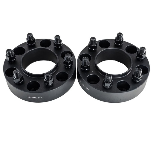 6x135 Wheel Spacers 1.5 inch Hubcentric 87mm Hub Bore M14x1.5 Studs For Ford F150 Raptor Black 4pcs