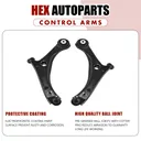 2008-2016 Chrysler Town And Country Lower Control Arm With Ball Joint Sway Bars Tie Rods 10pcs