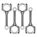 Engine Crankshaft With Connecting Rods And Bearing Set For Hyundai Tucson Kia Soul 2014-2017