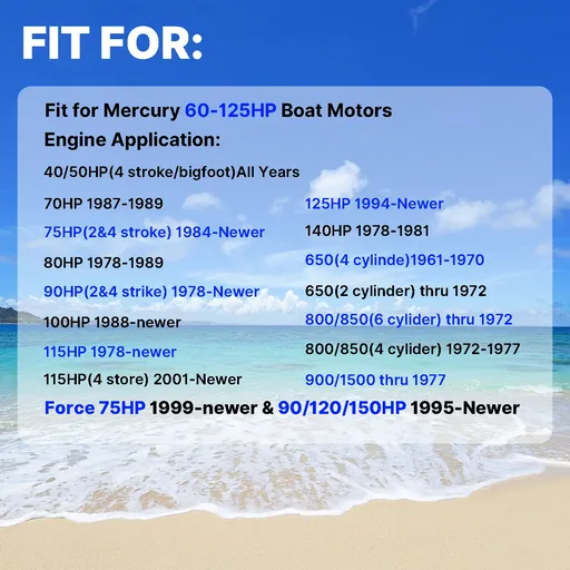 13.25 x 17 Aluminum Outboard Propeller Fit Mercury Mariner 60 75 90 100 115 125HP 3 Blade Replace 48-77344A45