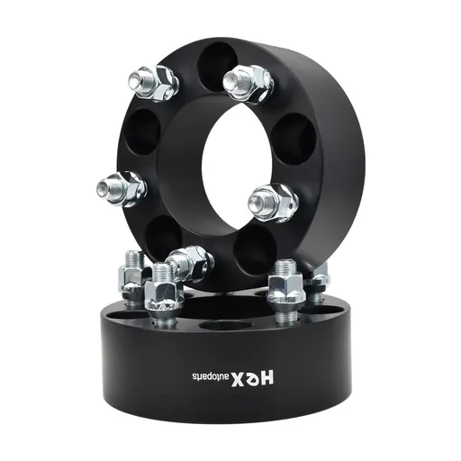 5x4.5 Wheel Spacers 2 inch 82.50mm Hub Bore 1/2"x20 Studs For Ford Mustang Edge Ranger Explorer Black 4pcs
