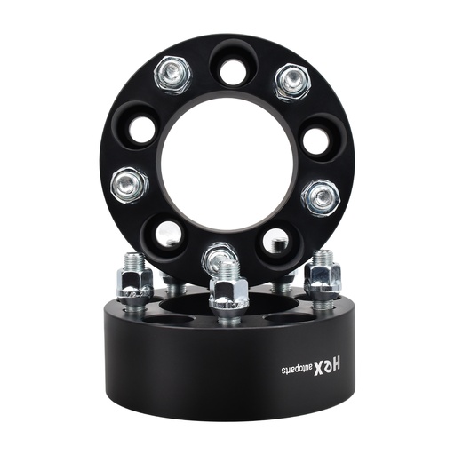 5x4.5 Wheel Spacers 2 inch 82.50mm Hub Bore 1/2"x20 Studs For Ford Mustang Edge Ranger Explorer Black 4pcs