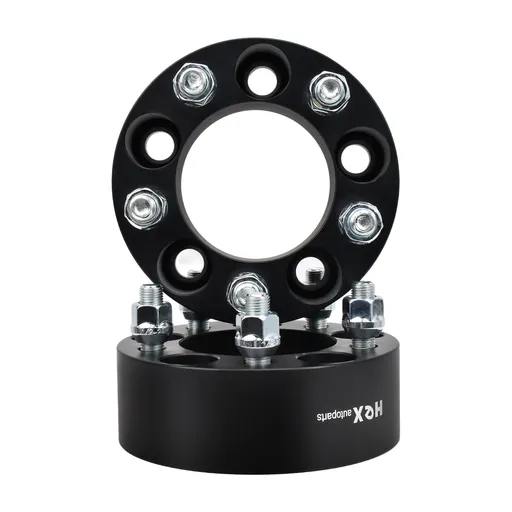 5x4.5 Wheel Spacers 2 inch 82.50mm Hub Bore 1/2"x20 Studs For Ford Mustang Edge Ranger Explorer Black 4pcs