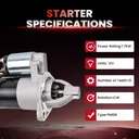 1993-1998 Jeep Grand Cherokee Starter 5.2L V8 17467
