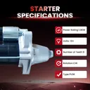 1998 1999 2000 2001 Honda CRV Starter 2.0L Manual Transmission 17746