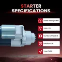 2006 2007 2008 Infiniti M35 Starter 3.5L 23300-AM60A 17904