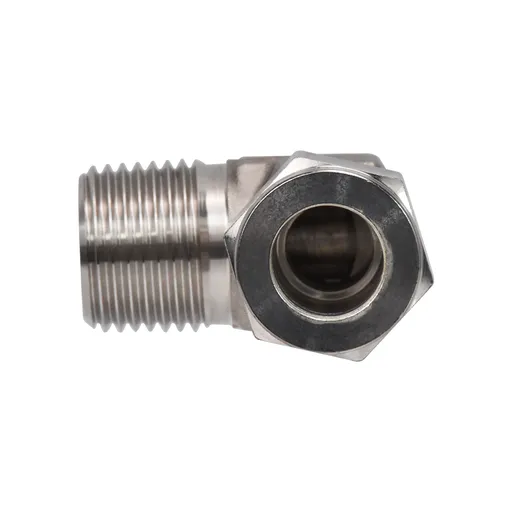 Stainless Steel Elbow Connector 1/2" Tube x 1/2" Male NPT SS-810-2-8