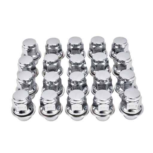 Chrome 12x1.5 Mag Lug Nuts With Washer For Toyota Camry Corolla Tacoma Lexus Scion 20pcs