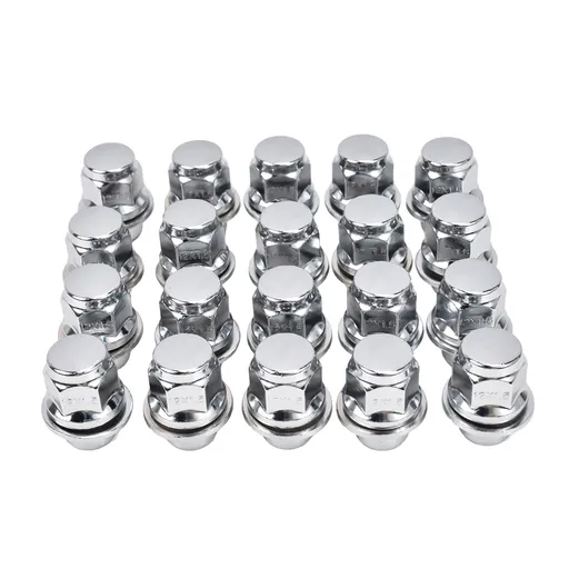 Chrome 12x1.5 Mag Lug Nuts With Washer For Toyota Camry Corolla Tacoma Lexus Scion 20pcs