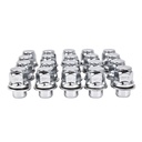 Chrome 12x1.5 Mag Lug Nuts With Washer For Toyota Camry Corolla Tacoma Lexus Scion 20pcs
