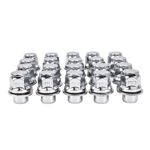 Chrome 12x1.5 Mag Lug Nuts With Washer For Toyota Camry Corolla Tacoma Lexus Scion 20pcs