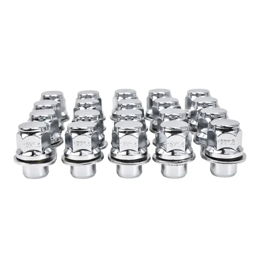 Chrome 12x1.5 Mag Lug Nuts With Washer For Toyota Camry Corolla Tacoma Lexus Scion 20pcs