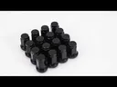 Black 10x1.25 Tapered Lug Nuts For Honda Yamaha Kawasaki Can Am Polaris 16pcs