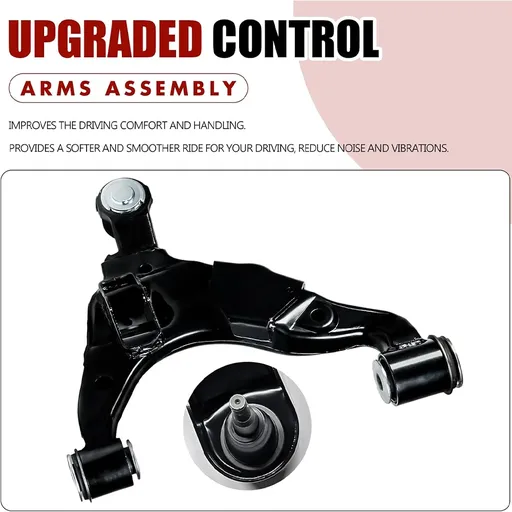 2005-2015 Toyota Tacoma Upper Lower Control Arms With Ball Joints Base 4WD and Pre Runner 2WD Models Only