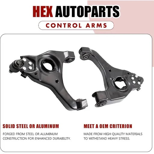 Front Lower Control Arms With Ball Joints For Chevy Silverado GMC Sierra 1500 2WD