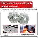 11.1 inch Front and 10.24 inch Rear Drilled Slotted Brake Rotors For Honda Accord 2003-2007 Included Ceramic Pads