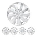 16 inch Wheel Covers Full Rim Snap On Hub Caps For R16 Tire & Steel Wheels Set of 4 Silver