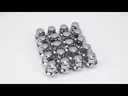 M12x1.5 Chrome Lug Nuts 19mm Hex For Ford Focus Fusion Escape EcoSport 20pcs