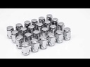 7/16x20 Chrome Bulge Acorn Lug Nuts For Chevy GMC Blazer K10 K5 V1500 24pcs