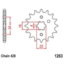 Drive Chain and Sprockets Kit For Yamaha Serow 225 XT225 1992-2007 Gold