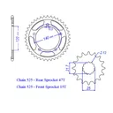 Gold O Ring Chain And Sprocket Kit For Suzuki Dl650 V Strom Xt Abs 2004-2018
