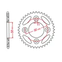 2013-2024 Honda MSX125 Grom 125 Chain And Sprocket Kit Black