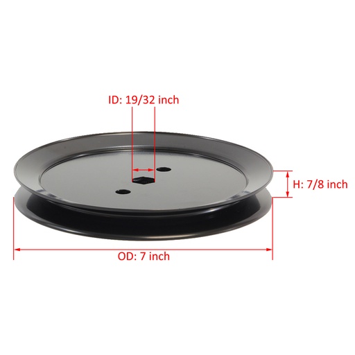 Spindle Pulley For John Deere GX20367 L100 L105 L107 L108 L110 L111 L118 X105 125 2pcs