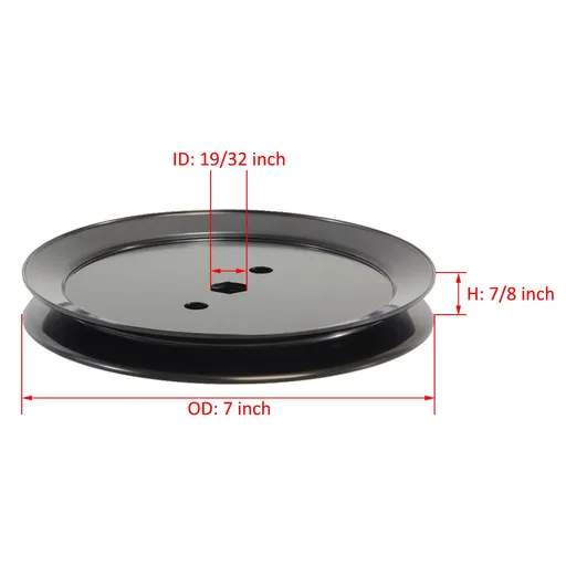 Spindle Pulley For John Deere GX20367 L100 L105 L107 L108 L110 L111 L118 X105 125 2pcs