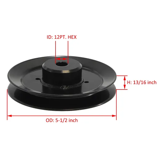 588586601 539113962 Pulley For Husqvarna 46 inch Deck Z246 RZ4623 RZ5426 2pcs