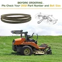 Kevlar Belts For John Deere D140 D150 D160 L120 L130 Replace GX21833 GX20571 1/2" x 141"OD