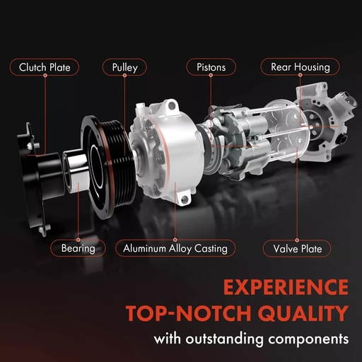 AC Compressor For 2015-2020 GMC Yukon Chevy Tahoe Suburban Cadillac Escalade CO29134C