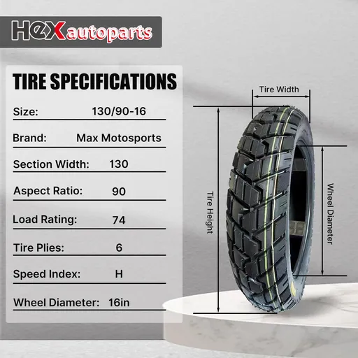 130 90 16 Rear Tire For Harley Davidson