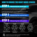 8x6.5 Wheel Spacers 2 inch 130mm Hub Bore 14mm x 1.5 Studs For Chevy Express 2500 3500 Silverado 1500 2500 3500 Suburban 2500 2pcs